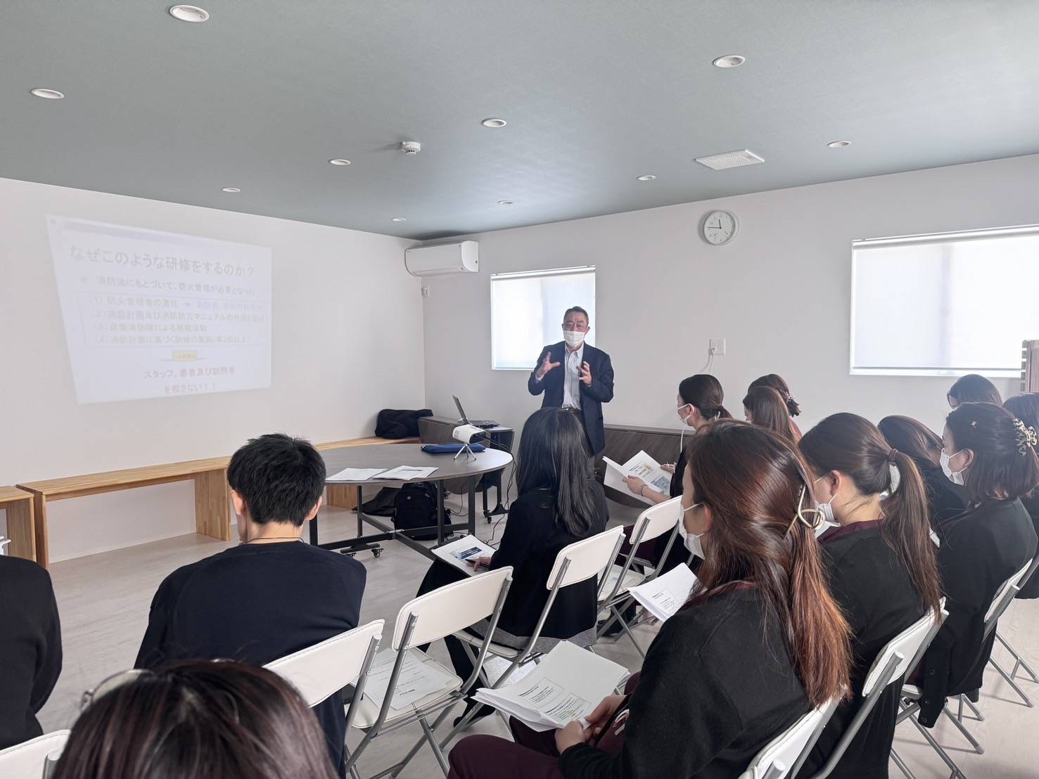 消防訓練の様子①